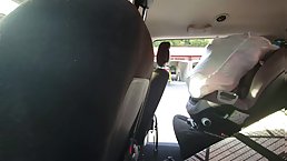 Sexy car washer improves her skills