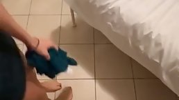 Two amature hotties share cock
