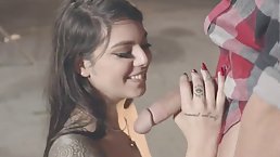 Sexy cowgirl Gina Valentina gets her hairy pussy pounded