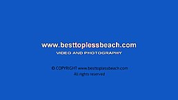 Sexy girls sunbathing topless on the beach