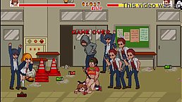 Hentai game "School Dot Fight"