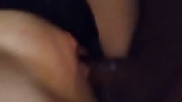 Amateur blue-haired wife gets her first BBC in a hotel room