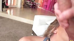 Young slut with pierced tongue Tiffany Watson enjoys anal sex