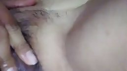 Amateur Latina student masturbates while she has online classes