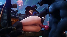 Jaina Proudmore from Warcraft gets assfucked