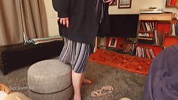 Chubby mature houswife seduces young guy (POV)