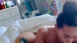 Young Latina babe Mina Mariee sucks BBC