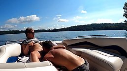 Amateur blonde MILF gets fucked on board