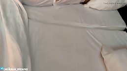 Amateur brunette MILF gets fucked in a hotel room