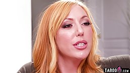 Busty redhead MILF Lauren Phillips had stepson fuck her ass to make GF jealous