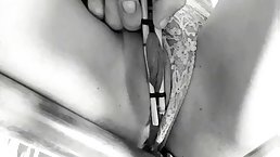 Amateur submassive MILF gets tied, fingered and fisted