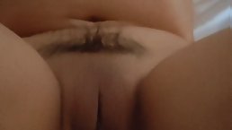 Amateur Thai MILF with hairy pussy gets fucked POV