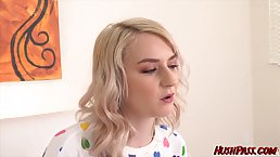 Young blonde girl Eden Sparkle gets her pussy pounded deep
