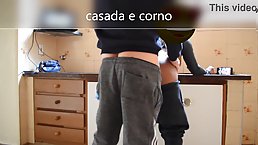 Nice ass GF gets fucked in the kitchen
