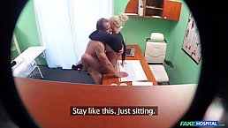 Big boobs tattooed blonde MILF Jarushka Ross gets special healing
