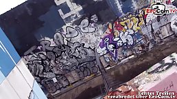 Sexy blonde German MILF gets fucked POV at public date