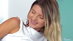 Slim blonde Gina Gerson drains her stepson's dick