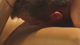 Hot brunette MILF fucked hard in the desert