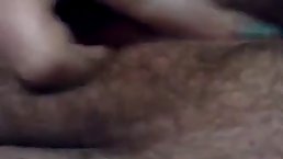 Chubby teen with amazing tits masturbates her wet hairy pussy