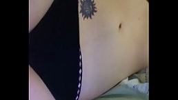 Petite teen with nice tits masturbating