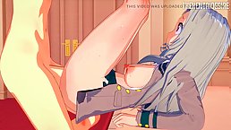 Busty Eri from "My Hero Academia" gets her pussy creampied (Hentai)