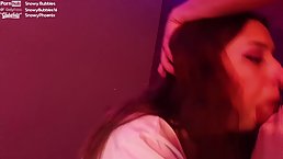 Amateur teen gives blowjob