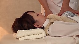 Young Japanese schoolgirl gets fucked by horny masseur
