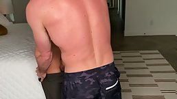 Fit couple enjoys hot sex after workout