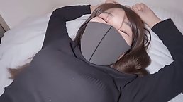 Pretty Japanese girl fucks with her lover