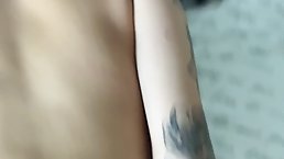 Sexy tattooed brunette girl Scarlet Summer gets fucked POV