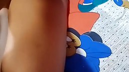 Amateur college girl footmassage to her BF big bick