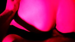 Horny brunette sucking and fucking in pink