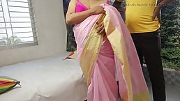 Beautiful Indian housewife fucks with Audio service man