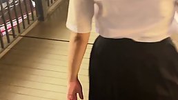 Amateur Asian schoolgirl gets fucked from behind
