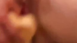Amateur chubby MILF fucks herself with dildo