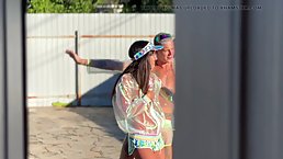 Russian students hot fuck on vacation