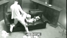Amateur busty blonde whore fucks the office cleaner