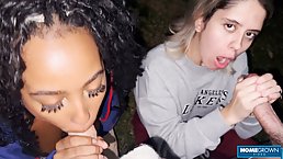 Two amateur horny girls crave to swap hard cocks