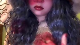 Sexy brunette teen Eeeve Pokemon cosplay