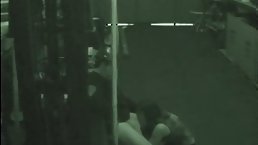 Horny warehouse babe gives blowjob (hidden cam)