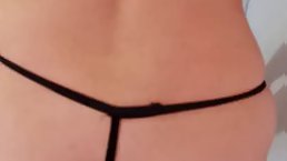 Young Latina girl in sexy thongs rides her boyfriend's cock