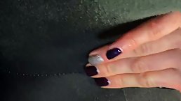Amateur filthy squirter gets her pussy fingered and slapped
