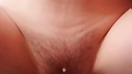 Anateur girl with pierced pussy rides dildo