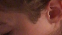 Young Russian brunette girl sucks dick and gets facial
