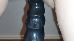 Upclose using of sex machine