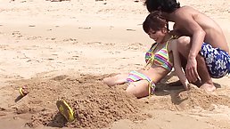 18 y.o. skinny Japanese girl gets fucked on the beach
