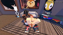 Makima gets blacked and gangbanged on Roblox