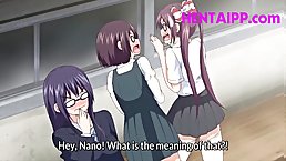 All sluts fuck with same cock (Hentai)