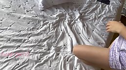 Busty blonde Dani Ortiz gets cum on her boobs (POV)