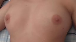 Busty redhead babe gets cum on her face after hot fuck
